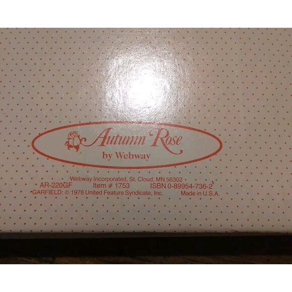 Vintage 1978 Garfield Dear Diary Series Photograph Binder And Autograph Book NOS - Picture 9 of 9